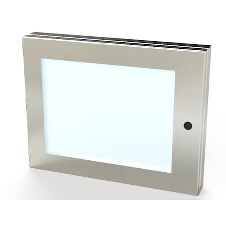 Saginaw Control & Engineering Hinged Window, 14 in. H x 18 in. W x 1-1/2 in. L, 304 Stainless Steel, Polycarbonate SCE-HWK1418SS